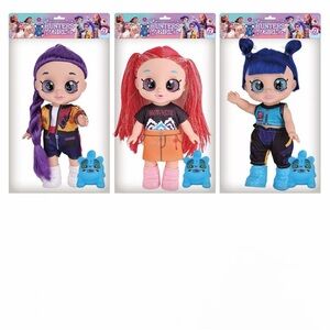 Dolls Set - Purple, Red, Blue